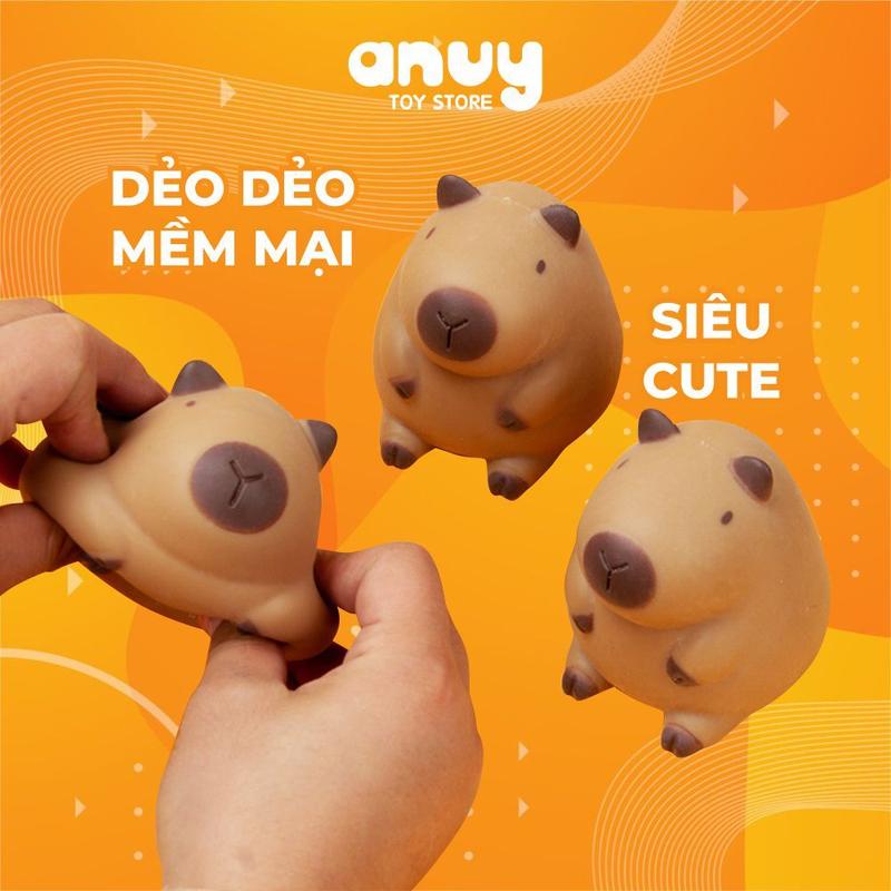  Squishy mochi capybara chuột lang nước bóp mềm giảm stress Đồ Chơi 