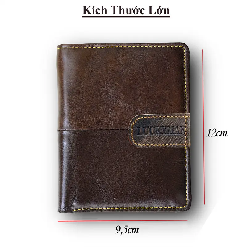 Ví nam da bò cao cấp, giá mềm, fullbox, bảo hành 12 tháng, đổi trả 7 ngày Wallet 0
