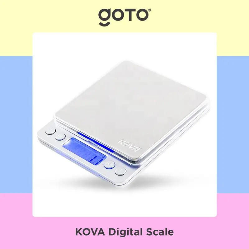 Kova [COD] I-2000 Timbangan Digital Bumbu Dapur Kopi Emas Scale 0.1 Gram 3