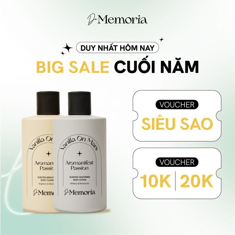 Sữa Tắm Và Dưỡng Thể Dưỡng Body Hương Nước Hoa Thư Giãn De Memoria 300ml/chai