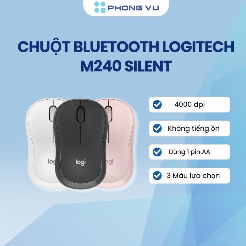 Chuột máy tính không dây Logitech Bluetooth M240 - Bảo hành 12 tháng