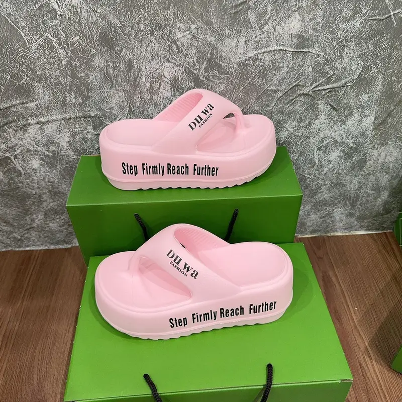 [ 1 ] Dép kẹp nhẹ nâng đế  cao 7cm êm chân và bền ạ DéP Nữ  Shoes - Hỗ Trợ Đổi Size ! 5