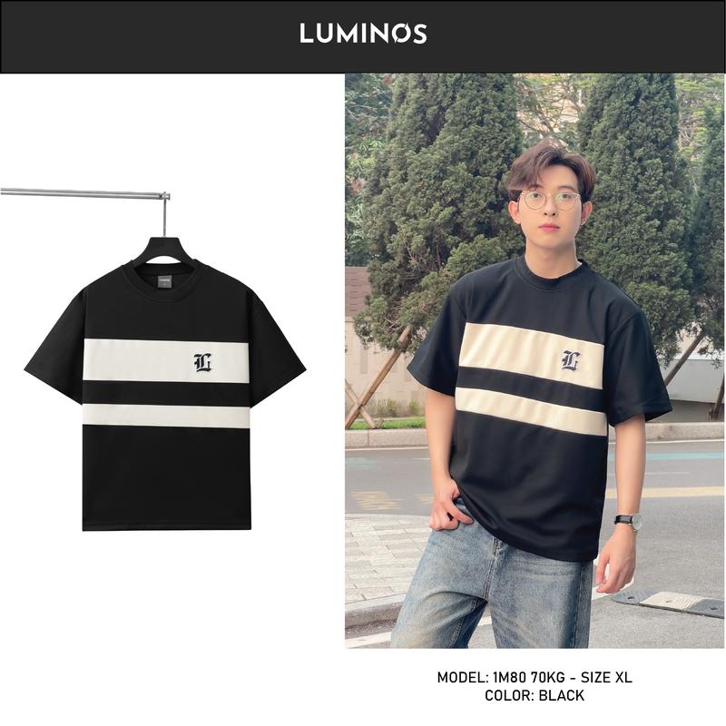 Áo Phông Oversize Luminos V-Neck - Áo Phông Cổ V Cách Điệu Vải Cotton Gân Chéo 2