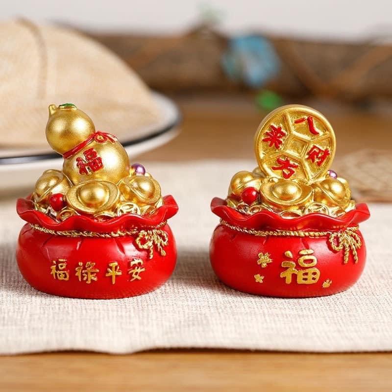 CÂY KIM TIỀN, HŨ VÀNG CHỮ PHÚC, CHIÊU TÀI TẤN LỘC BÀY PHONG THỦY SIÊU XINH Vietnam Hạnh phúc 8