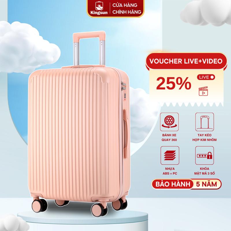 Vali kéo du lịch KS-T01 Size 24, Bảo Hành 5 Năm