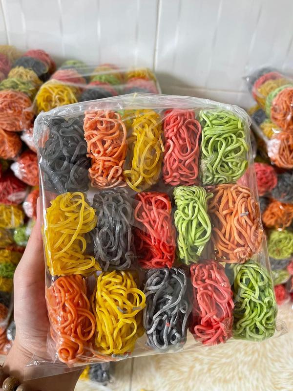   NT Food  Mì rau củ ngũ sắc mỳ cải bó xôi và lứt đen dinh dưỡng ăn eatclean healthy gói 500gr 