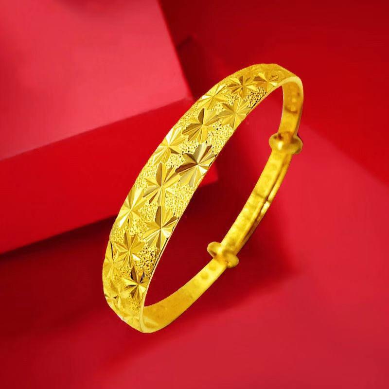 Vòng Tay Mạ Vàng, Thiết Kế Hình Rồng Và Phượng, Phong Cách Tốt Lành Và Đầy Sao, Tượng Hình Tượng Vòm, Vòng Tay Giàu Có, Hình Tròn Và Mịn, Kiểu Đẩy Phụ Kiện Nam Hoa Nữ Voi Móc Khoá Giày Móc Khóa Women 2