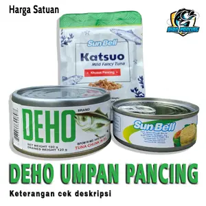 Umpan Pancing DEHO dan  Sun Bell Katsuo Khusus Pancing