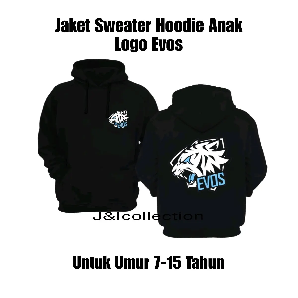 Jaket Hoodie Anak Mobile Legends Sweater Anak Tanggung Usia 7-15 Tahun Logo Evos fashion hodie jaket anak anak laki minimalis 4-5 tahun atasan