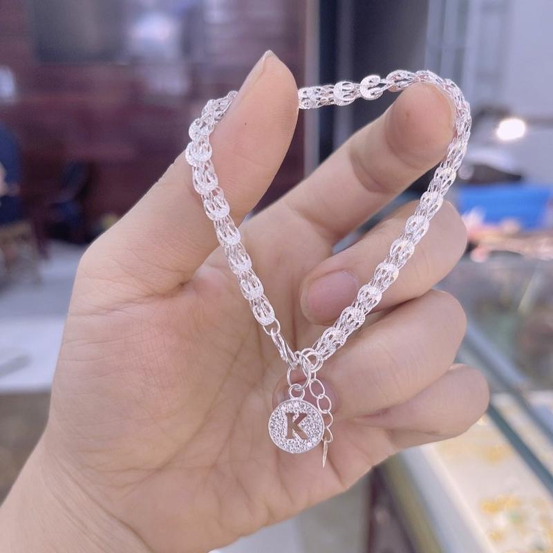 Lắc tay phụng cham chữ theo tên bạc ta xinh dành cho nữ 0