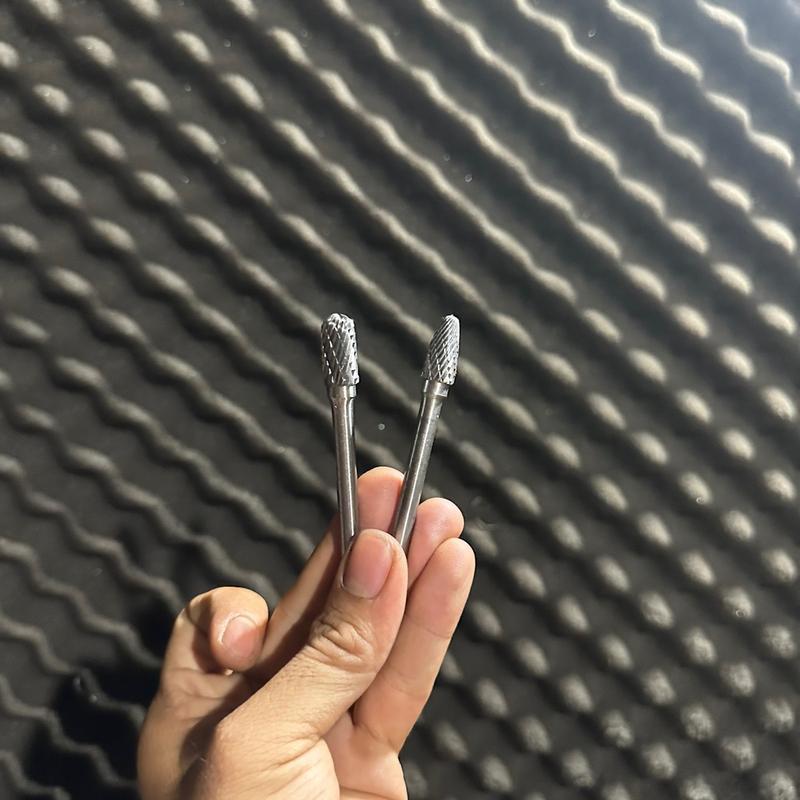  Mũi móc hợp kim mẫu v2 thân 6mm dài 1 tấc 1 cho mài nhựa nhôm thép gia công hút xả 