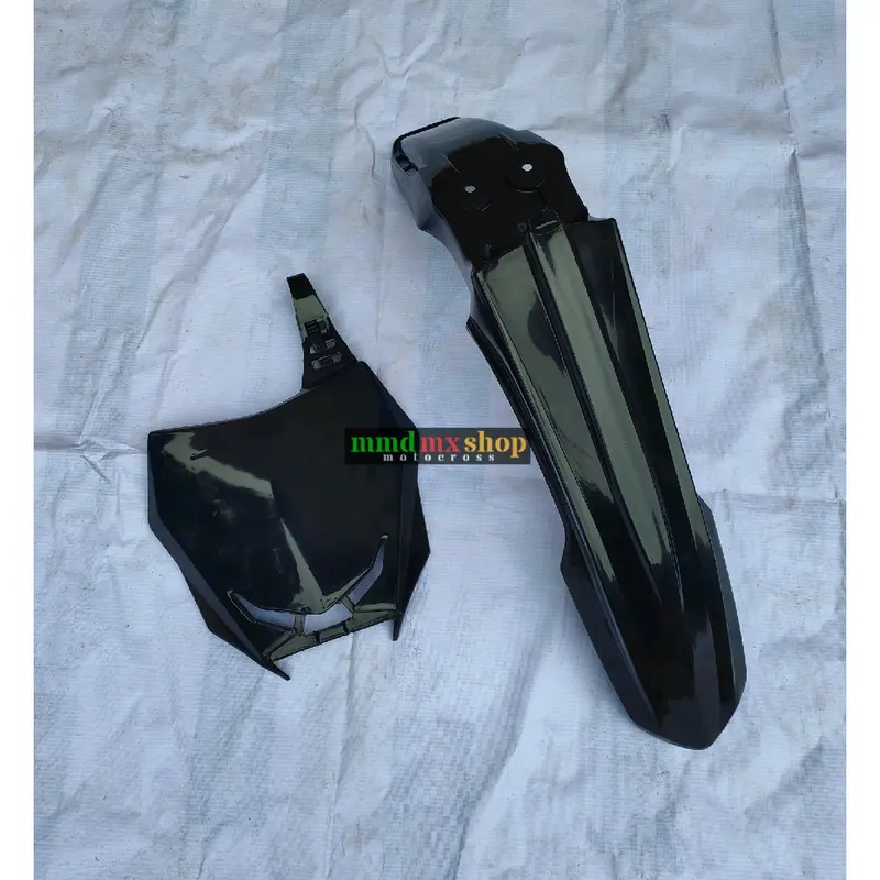 Spakbor depan rmz 450 dan Papan nomor rmz 450 set Supermoto Crf 150 l Klx bf Dtracker new 3