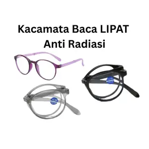 Kacamata Baca Lipat Model Terbaru Anti Radiasi, Kacamata baca lensa plus yang mudah dibawa, anti blueray