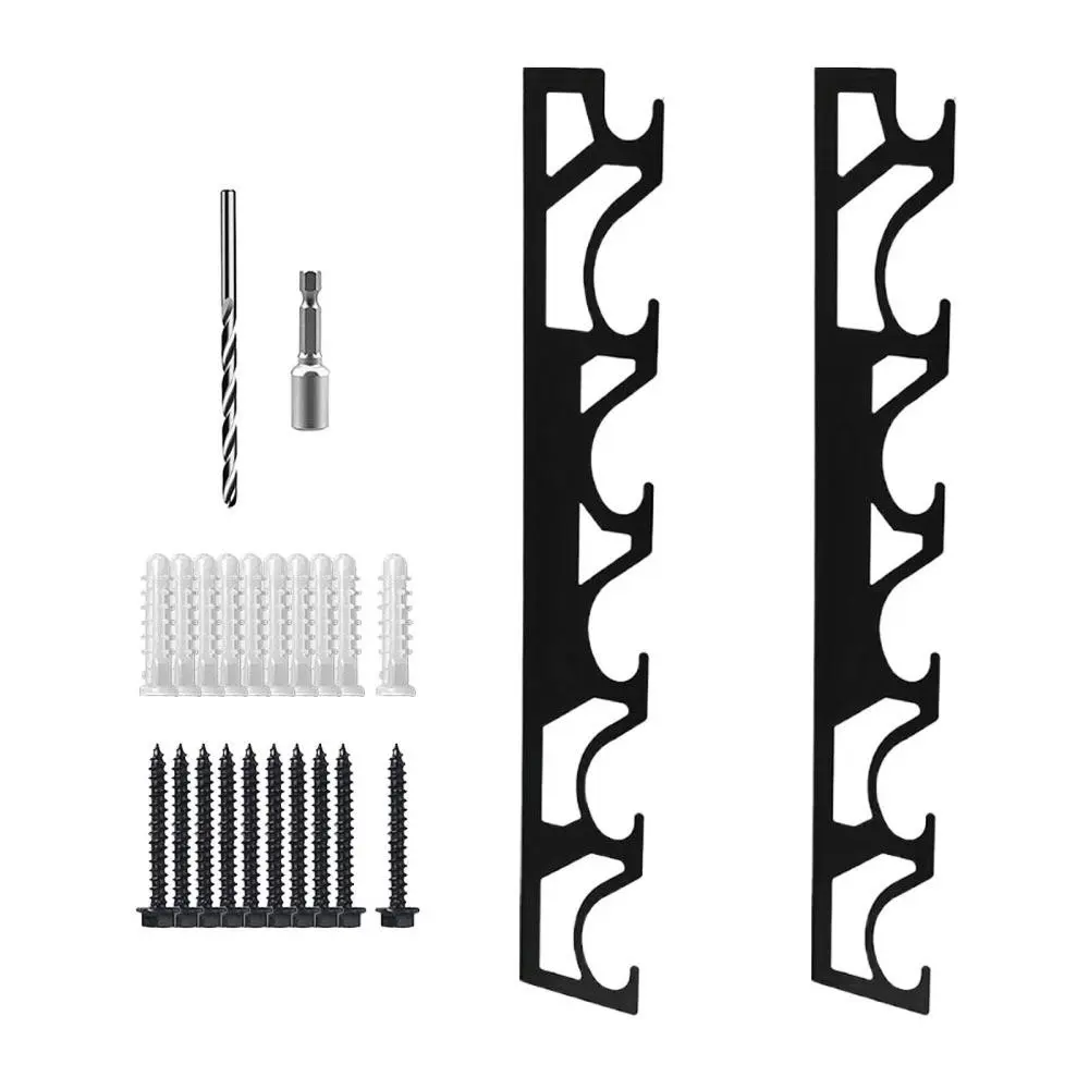 Fishing Rod Holder Wall Mounted Pole Holder Holds 6 Rods Fishing Rod Rack Display Stand for Golf Club Restaurants