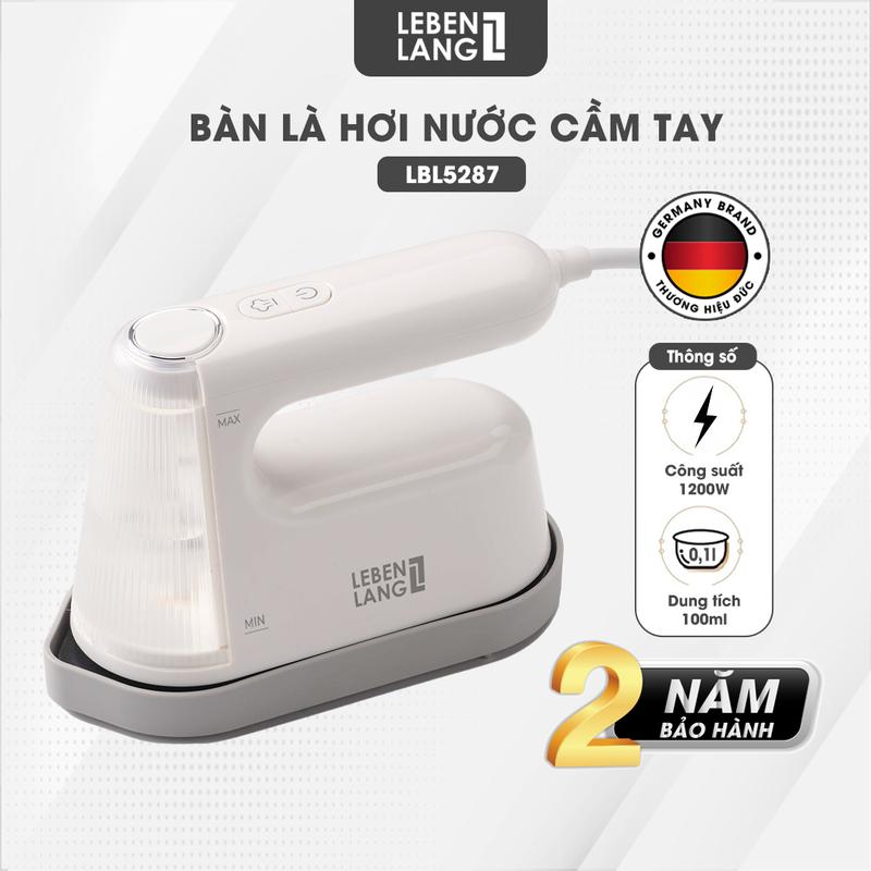  Bàn là hơi nước LEBENLANG LBL5287 công suất 1200W mặt là phủ gốm làm nóng nhanh trong 35s bảo hành 2 năm – hàng chính hãng 