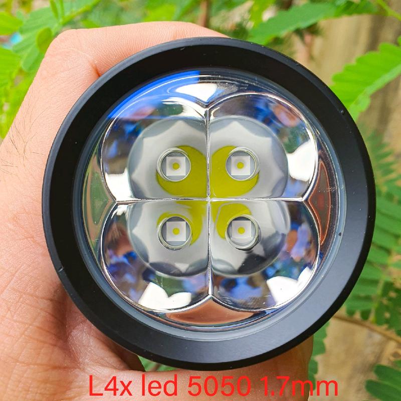 đèn trợ sáng xe máy l4x SFT40 /sst40 công suất 65w-125w Led sáng mạnh 3