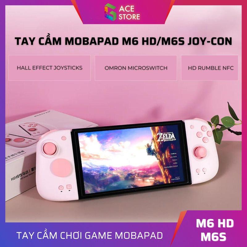Tay cầm Mobapad M6 HD Mobapad M6S Joycons trang bị phím cơ Hall Effect Gyro Macro HD Rumble
