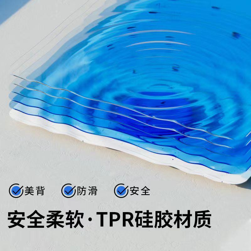 Máy chà lưng Treo Tường, Mới cho năm 2025, Bàn Chải Tắm Silicon Tự Dính, Để sử dụng trong Vòi Hoa Sen, Tấm tẩy tế bào chết không tay, Có Cốc Hút, Sử Dụng toàn thân, Chống trượt và chống va đập mát xa 3