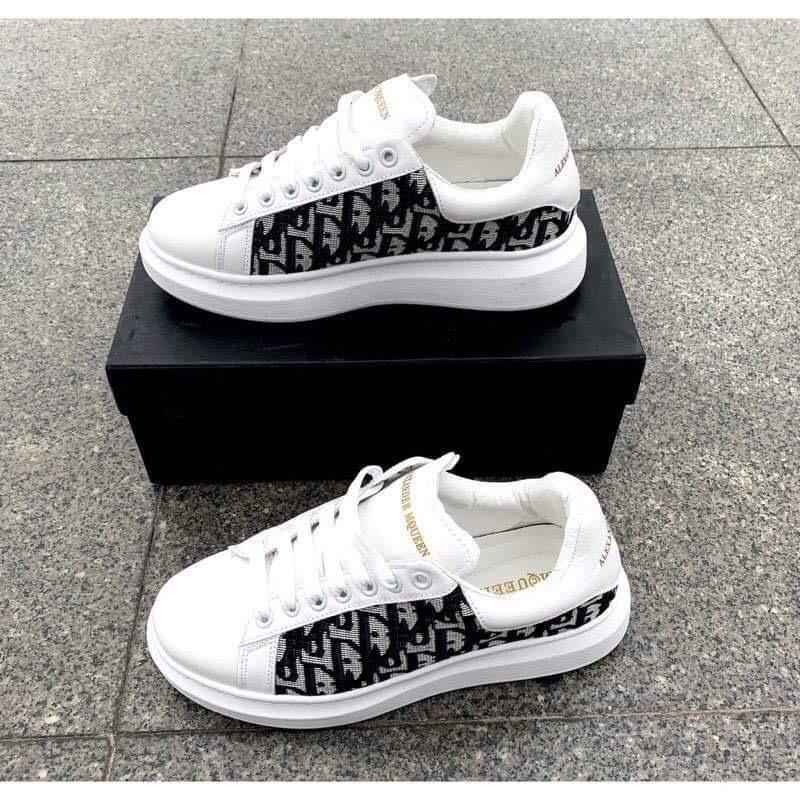 Giày thể thao nam Sneaker Kẻ Chữ. Hàng da pha vải có sẵn 0