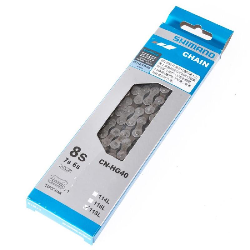 [Bác sĩ Xe Đạp] Xích/ Sên Xe Đạp Shimano CN-HG40 6,7,8s Tốc Độ, Số Mắt 116L/118L Có Quick Link, Dùng Cho Tất Cả Các Dòng Xe Đạp Thể Thao MTB, Touring City Road Bike Có 6,7,8 Tâng Líp