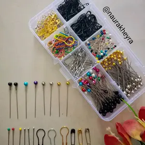 Paket pin hijab fatimah isi peniti bohlam jarum pentul