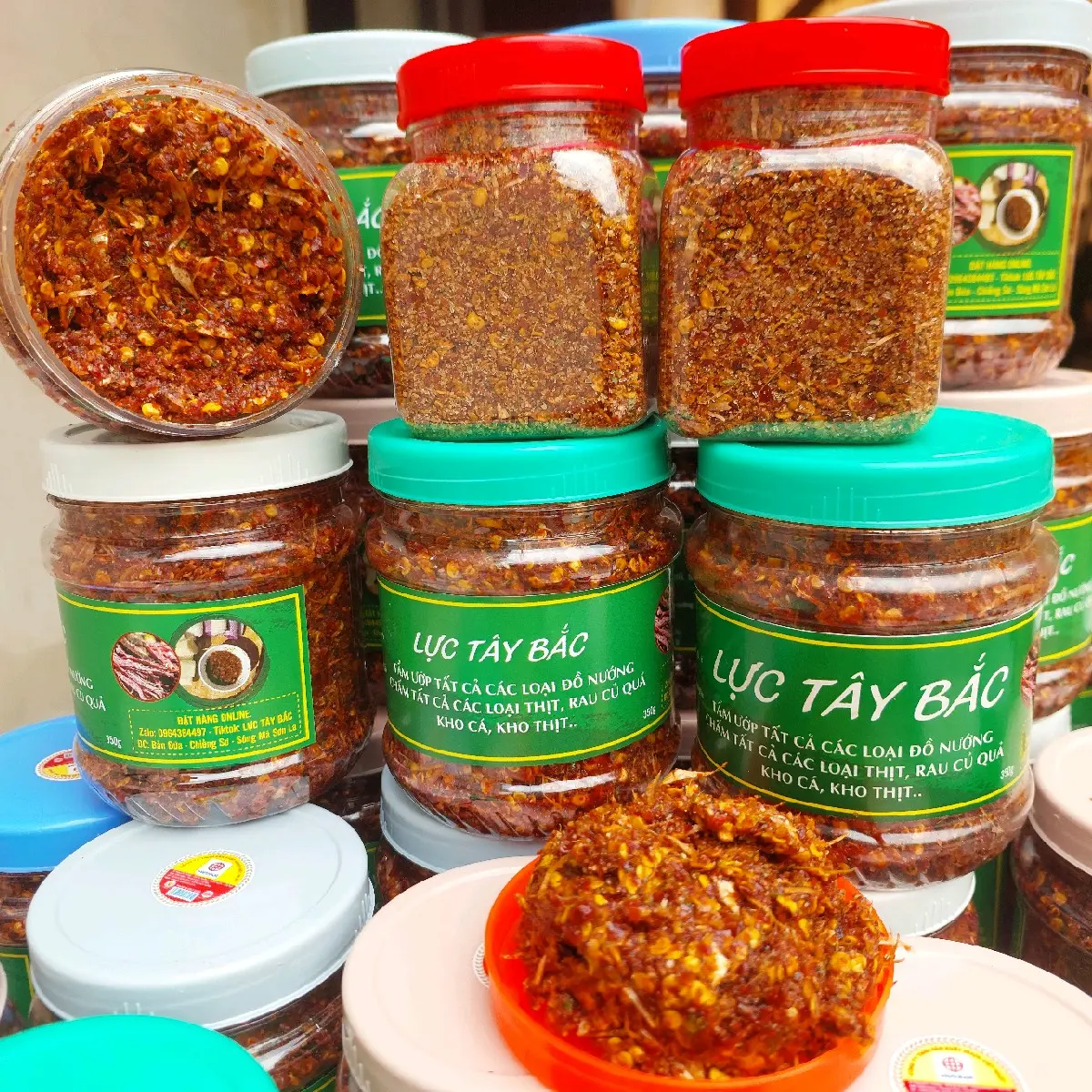 Bột Chẳm Chéo Khô 2 Lọ x 150g - Gia Vị Cay Snack Chua Ăn Vặt Food