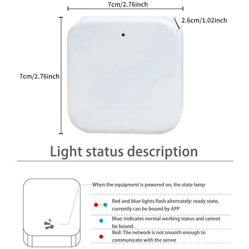WiFi/RJ45 Smart Home Controls for Smart Door Lock, 1 Count Smart Home Control Compatible with Google Assistant & Alexa Voice Control, Home Improvement Supplies 1