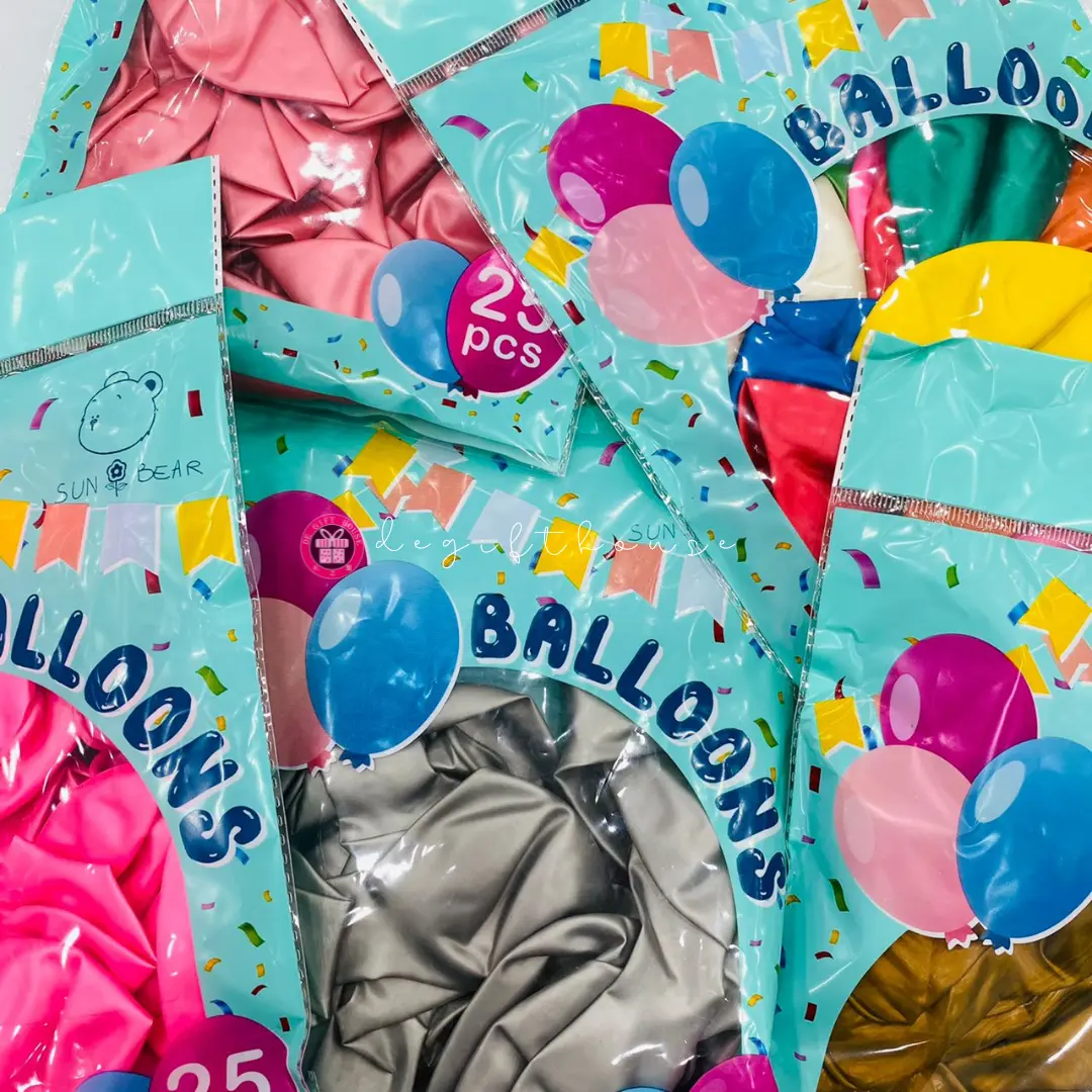 25 pcs Balloon 10 inches Helium Belon For Birthday Party Anniversary Celebration Sport Day Decoration Farewell Retirement