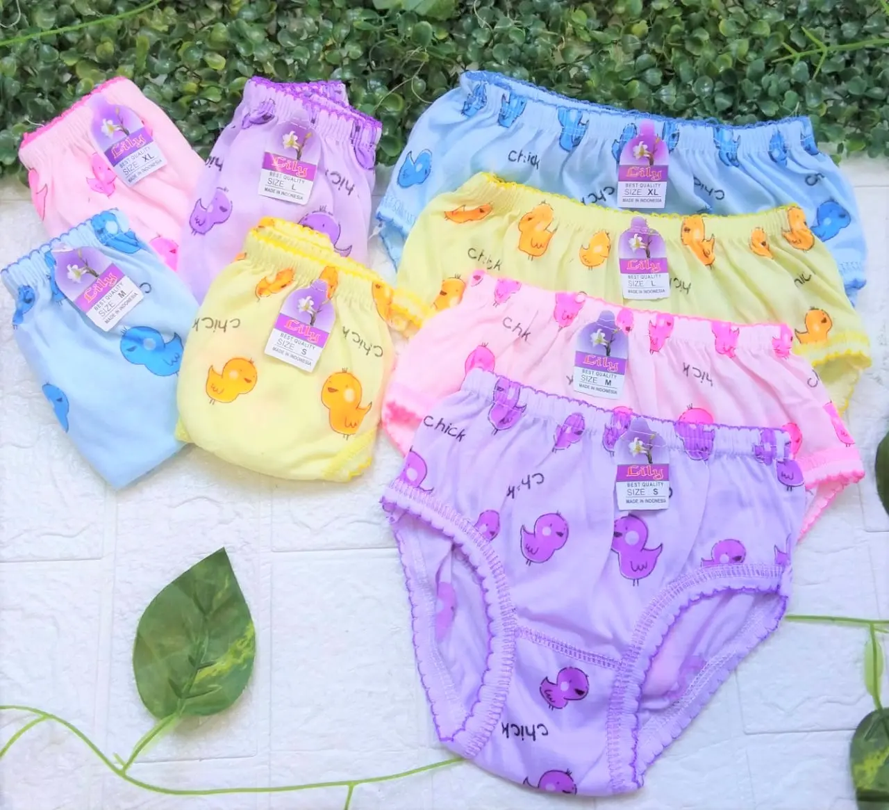 Cd Anak Cewek / Anak Perempuan / isi 6 pcs / Pingganng karet / Size S- XL / Real pict