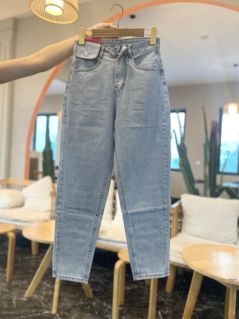 Product Introduction of Quần baggy jean cạp cao nắp túi kiểu 5