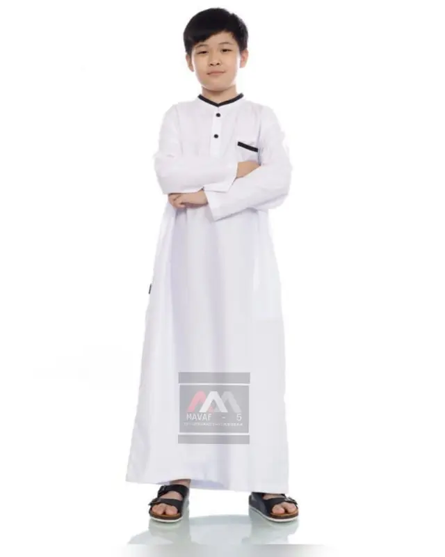 Jubah Anak Lakki Laki Usia 2-15thn - Toyobo Premium Muslim 4-5 tahun zigzag hijau 4