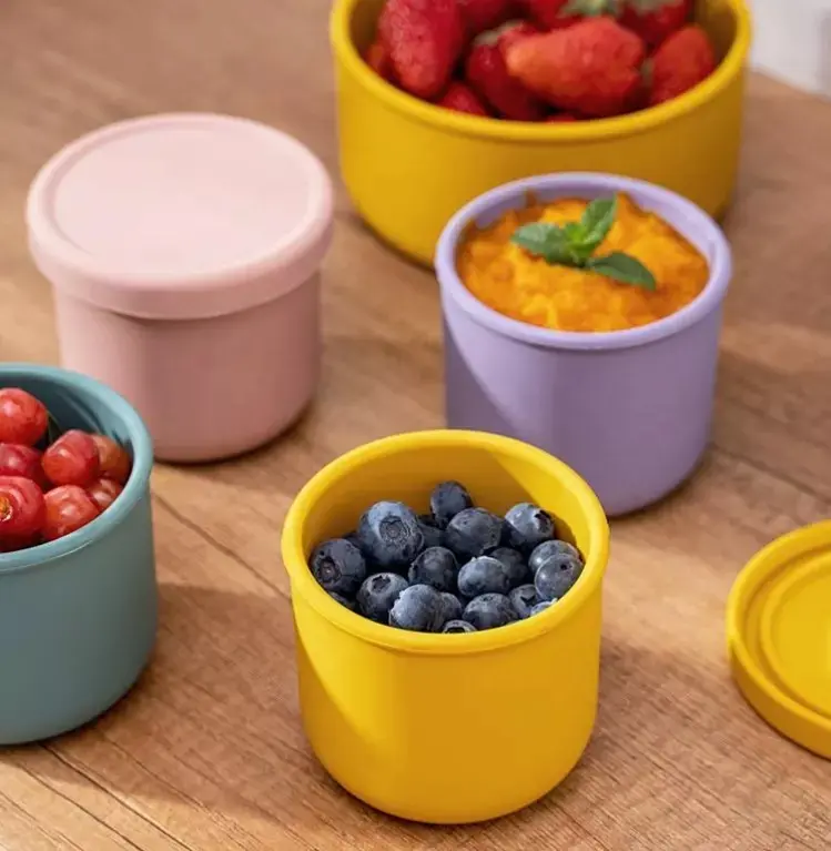 BabyBeeBoo Silicone Baby Silicone Food Container Storage Box Kotak MPASI Bayi 25 0ml
