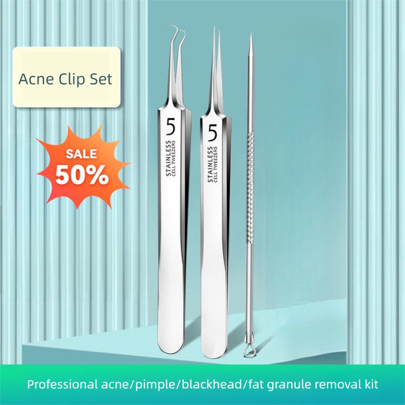 Bộ Kim Nặn Mụn Kẹp Tế Bào Nhíp Loại Bỏ Mụn Đầu Đen Dụng Cụ Lấy Nốt Ruồi Siêu Mịn Độ Chính Xác Cao Dụng Cụ Đặc Biệt Cho Thẩm Mỹ Viện