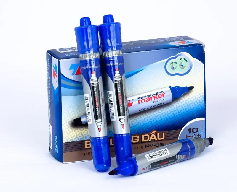 [CHUYÊN SỈ] Combo 10 Bút lông dầu Thiên Long, 2 đầu bút to, PM-09, bám dính tốt trên nhiều vật liệu 5