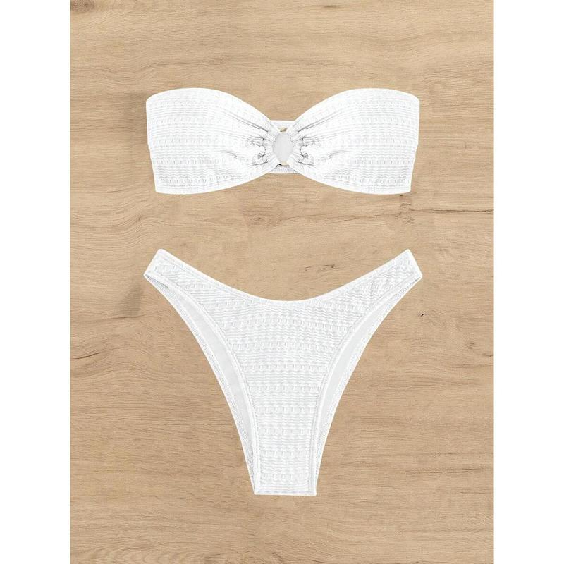 RING LINKED BANDEAU BIKINI