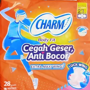 Charm Maxi wing 23cm 28P pembalut wanita
