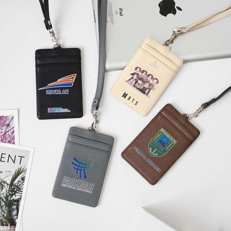 VINGE ID Card Holder Tanda Pengenal Custom Nama dan Logo Instan - Shop ...