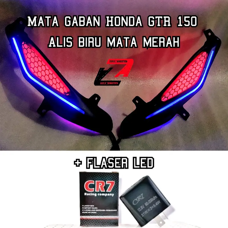 MATA GABAN HONDA SUPRA GTR 150 + SEN RUNNING Lampu 6