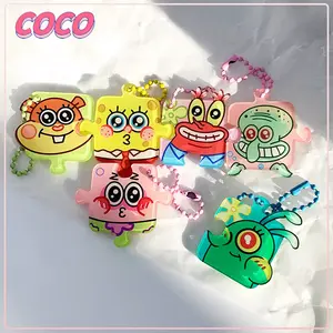 Keychains/Gantungan kunci puzzle spongebob akrilik anime kartun-coco_market