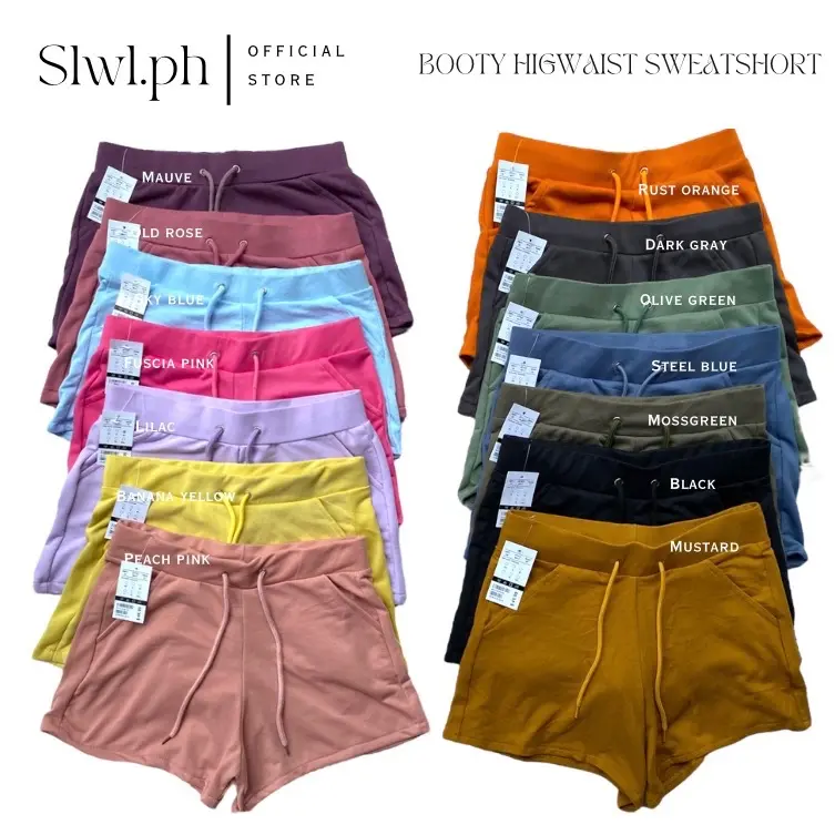 BÓÒTY highwaist Drawnstring Sweatshort  for women SMALL to MEDIUM BODY FRAME
