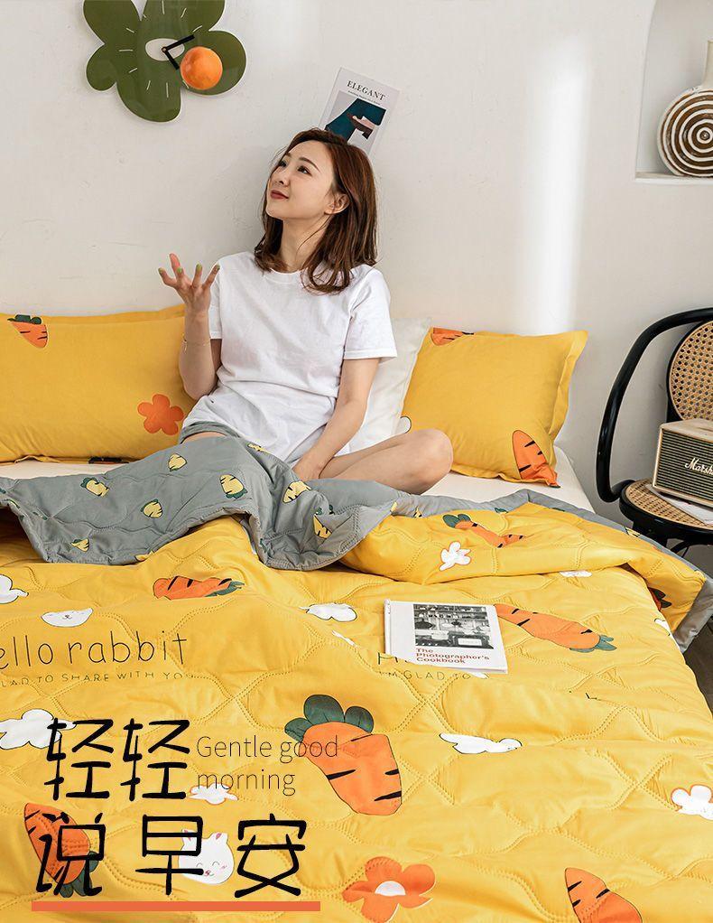 Product Introduction of Chăn Điều Hòa Mùa Hè, Chăn Mỏng Có Thể Giặt Bằng Máy, Đơn, Đôi, Ngoại Cỡ, Dành Cho Học Sinh 2