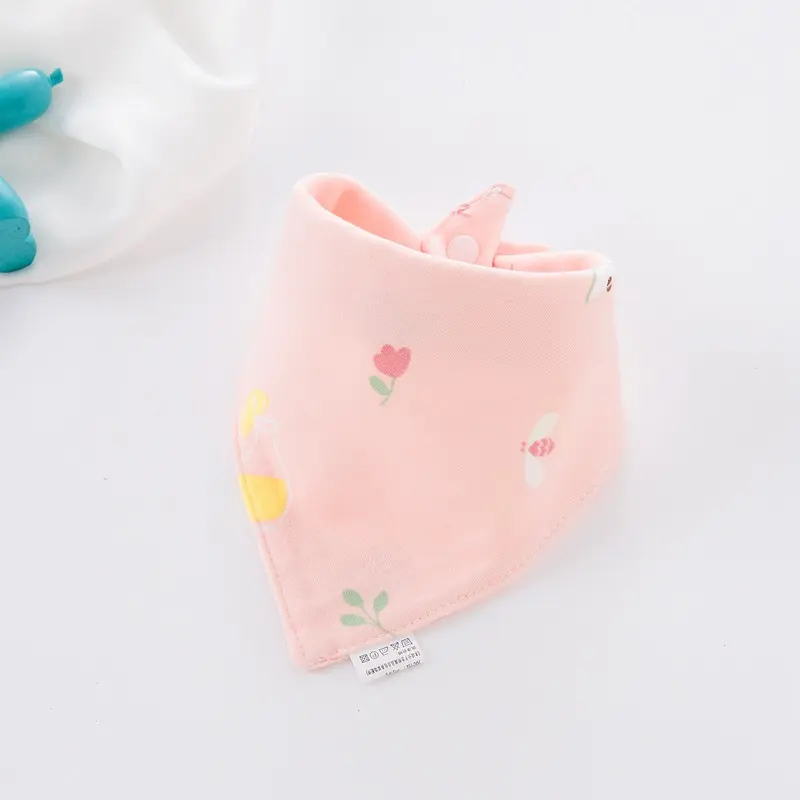 Set 5 khăn yếm tam giác Cotton giữ ấm cổ nhiều mẫu xinh yêu 8