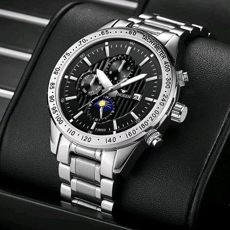  Đồng hồ nam FNGEEN chính hãng đồng hồ dây thép cao cấp thiết kế cổ điển sang trọng với mặt kính cường lực dây thép không gỉ FN - Gia Hưng Watch 