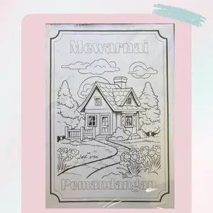 25 Lembar Kertas Mewarnai dengan Beragam Tema