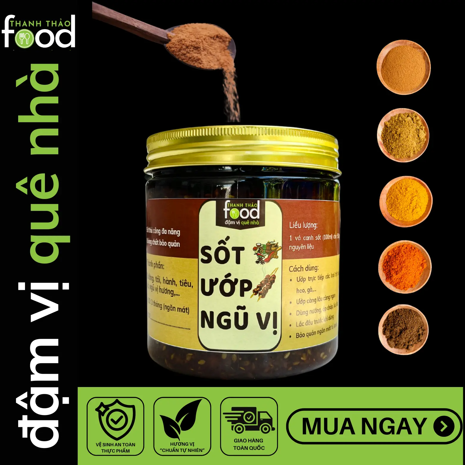 [TTFOOD] Sốt Ướp Thịt Nướng Ngũ Vị, Ướp Thịt Bò, Gà, Dê, Nai Đồ Nướng Ngon, Gia Vị Nướng Siêu Đỉnh Nước Sốt