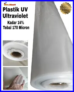 Plastik UV Green House Tebal 170 Micron 14% Lebar 2,4 Meter