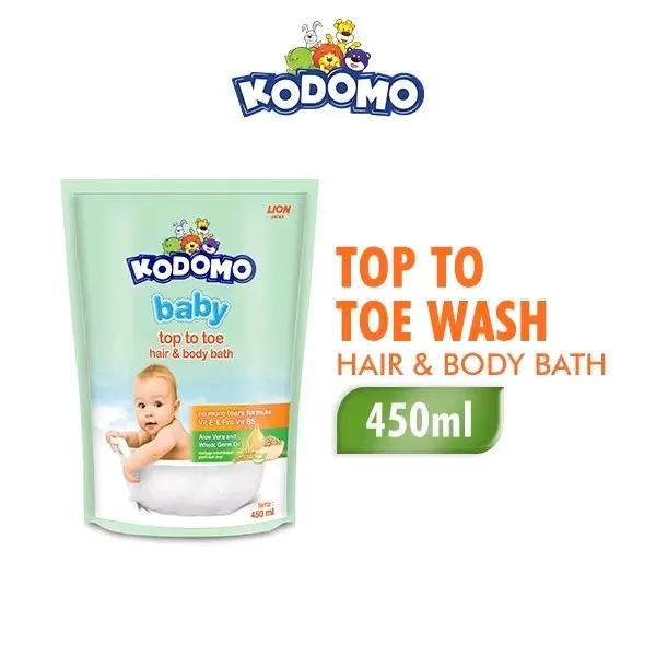 Kodomo Top To Toe Hair and Body Wash 450ml