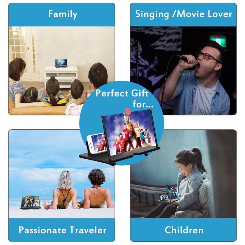 F3 Kaca Pembesar Layar HP 3D  Enlarge Screen Magnifier HD Video Amplifier 3D    Projector Screen Ponsel 4