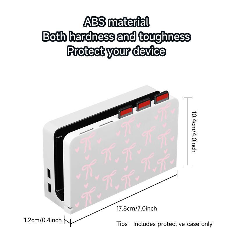 Slim Case Compatible with Switch NS/OLED, Gaming Accessory, ABS Material, Nice Pattern, Protective Case, Hard Shell Accessory Set 1