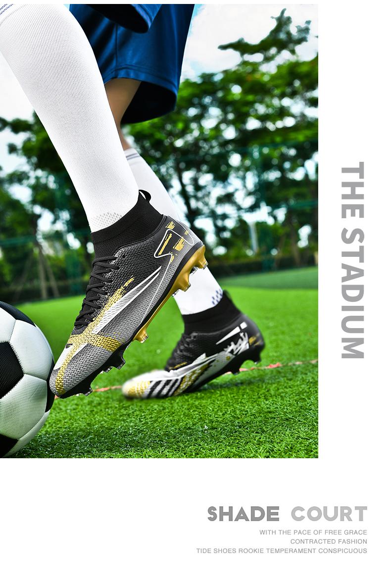 Product Introduction of （SIZE 33-45）Ready Stock Unisex Plus Size Football Shoes Outdoor Futsal Soccer Shoes Non-slip Training Shoes 23